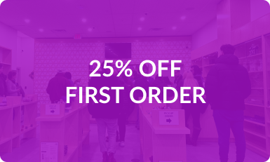 25% OFF FIRST ORDER